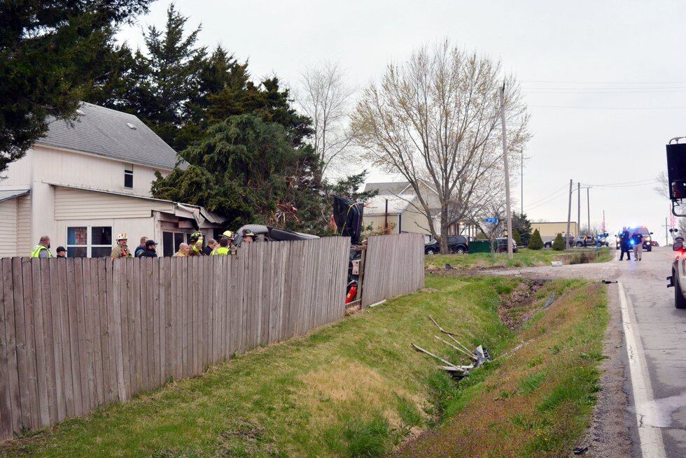 Airborne car hits tree and house in deadly Miami County crash.