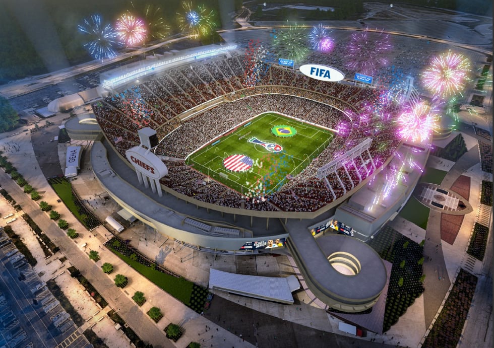 PHOTOS What Arrowhead Stadium will look like for a World Cup game