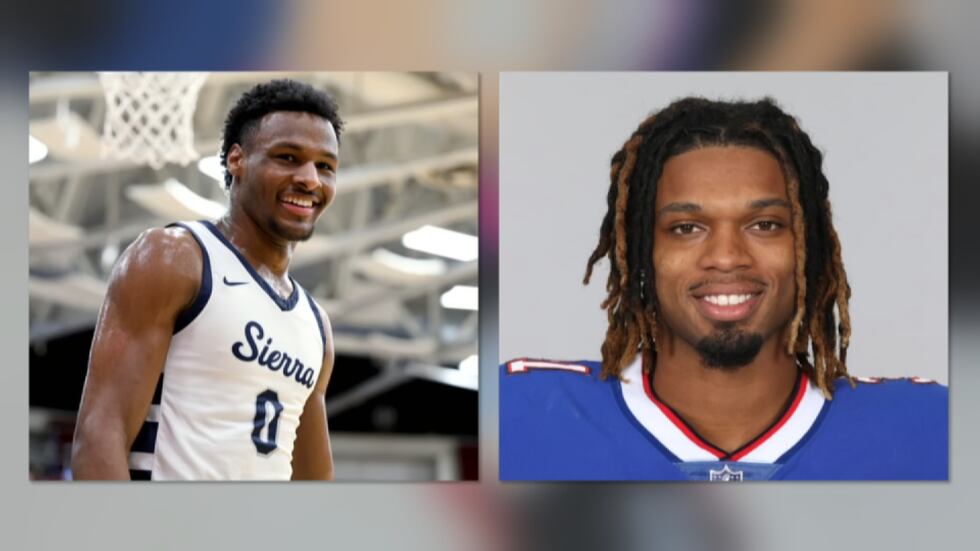 Bronny James and Damar Hamlin.