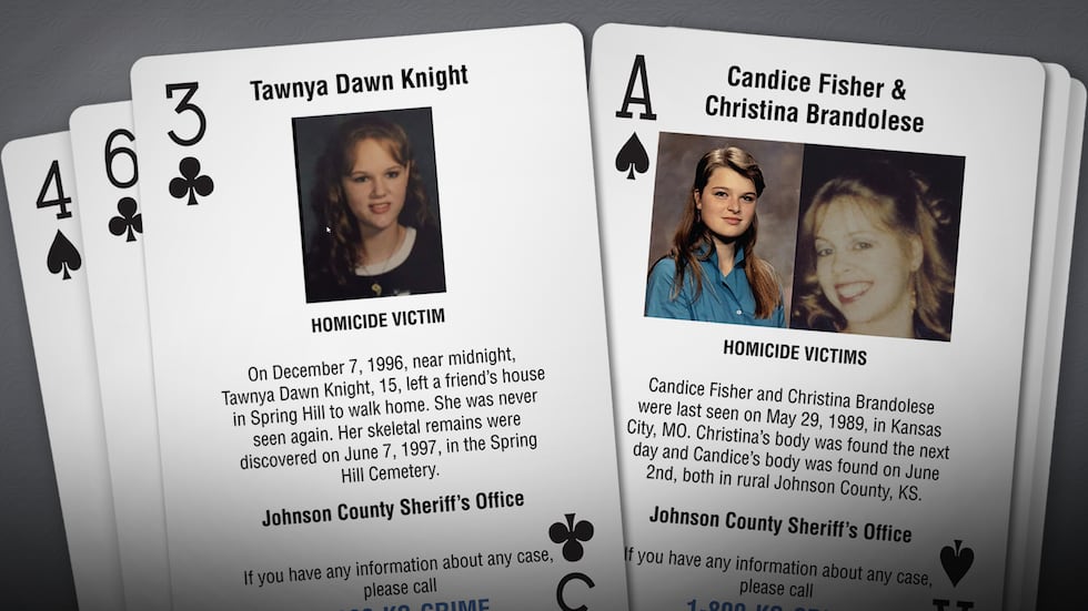 Two cold cases out of Johnson County are among the first selected to be included on playing...