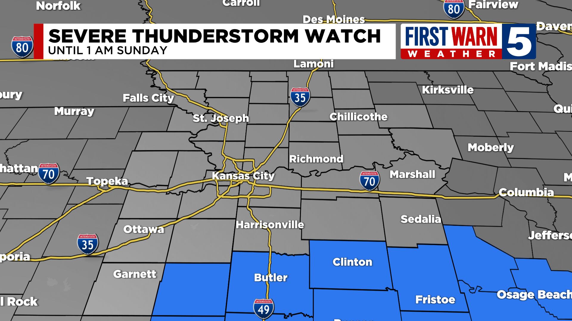 FIRST WARN FORECAST: First Warn added for Saturday night/Sunday morning - Vimarsana News