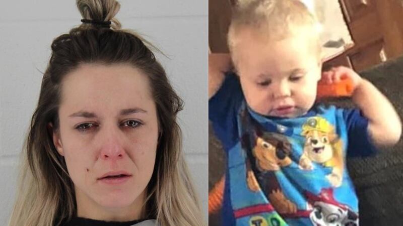 Karlie Phelps and young Nicholas Ecker
