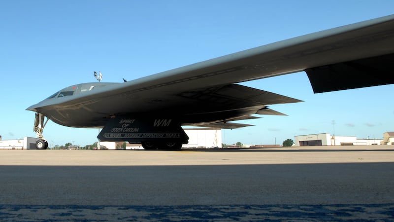 WHITEMAN AIR FORCE BASE, Mo. – A B-2 Spirit, taxies down the Whiteman Air Force Base...