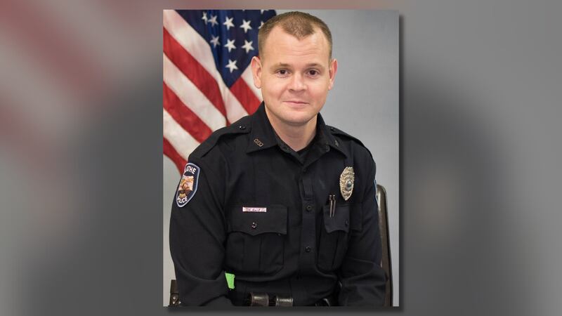 Olathe Police Ofc. Brandon Blom died at his home on March 23, 2023.