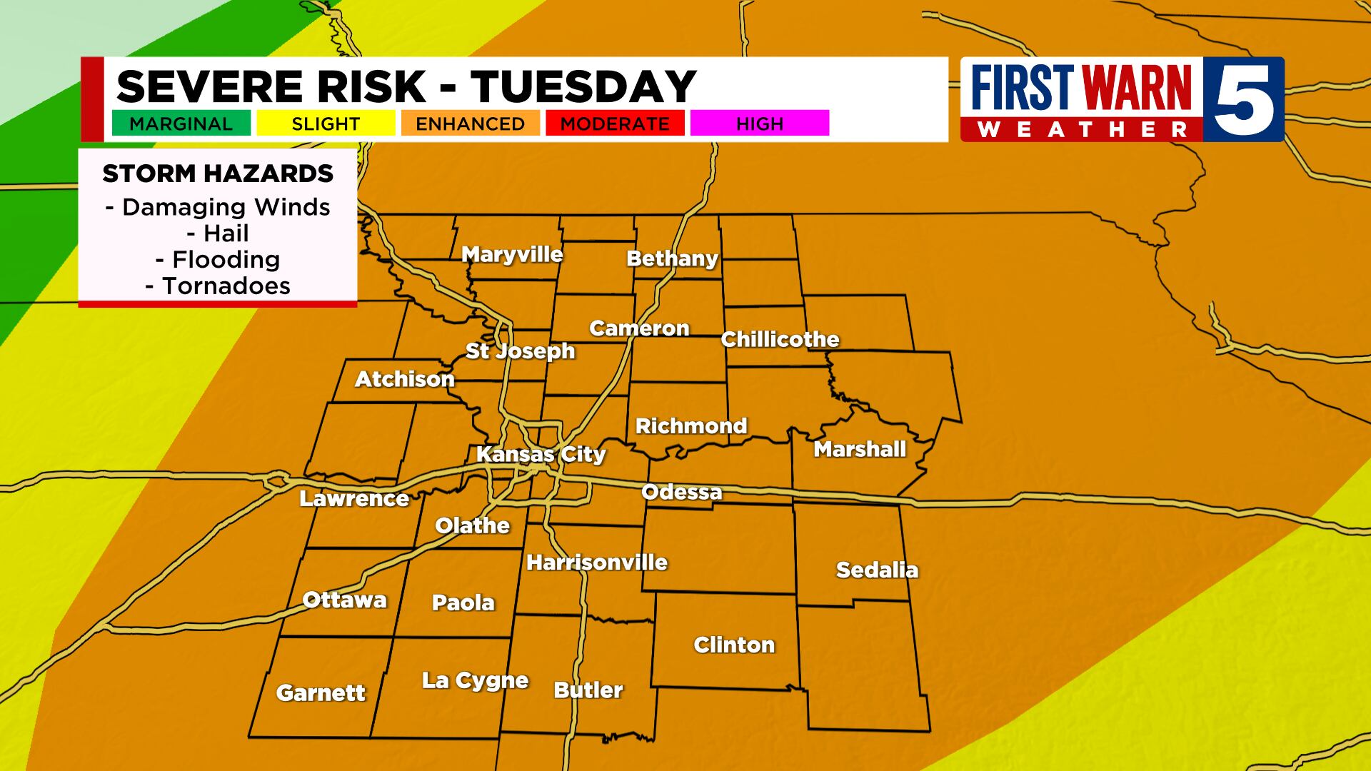 FIRST WARN WEATHER DAY TUESDAY: Increasing confidence of widespread strong to severe storms - Vimarsana News