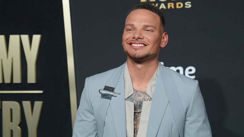 Kane Brown arrives at the 58th annual Academy of Country Music Awards on Thursday, May 11,...