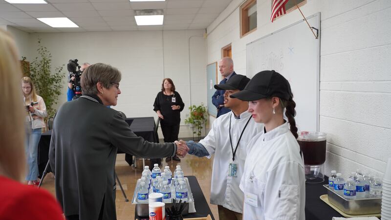 Governor Laura Kelly tours the Butler Co. Special Education Interlocal on March 9, 2023.